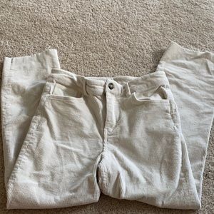 White Corduroy Pants